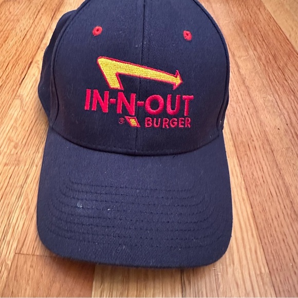 In-n-Out Burger Blue Embroidered Proflex Hat Cap Baseball M/L Medium Large Adult - Picture 2 of 7